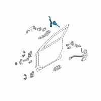 OEM 2009 Kia Borrego Door Key Sub Set, Left Diagram - 819702JA00