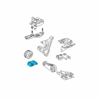 OEM 2006 Toyota Prius Center Rod Bracket Diagram - 12313-21010