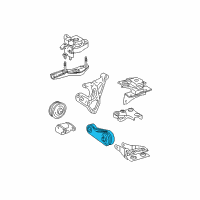 OEM 2007 Toyota Prius Center Rod Diagram - 12363-21030