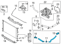 OEM 2021 Hyundai Santa Fe Hose Assembly-Radiator, LWR Diagram - 25415-S2400