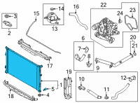 OEM Hyundai Santa Cruz RADIATOR ASSY Diagram - 25310-P2820