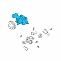 OEM 2001 Kia Optima Pump Assembly-Water Diagram - 2510038002