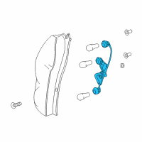 OEM Chevrolet Spark Socket-Rear Body Structure Stop Lamp Diagram - 42443516