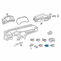 OEM 2022 Toyota Avalon Fuel Door Switch Diagram - 84841-06020