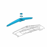 OEM 2007 Cadillac CTS High Mount Lamp Diagram - 19354905