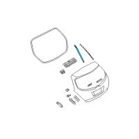 OEM 2006 Nissan Murano Stay Assembly-Back Door, L Diagram - 90451-CB80A