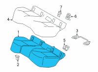 OEM 2022 Toyota Corolla Cross Seat Cushion Pad Diagram - 71503-0A100