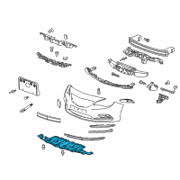 OEM 2019 Buick Cascada Lower Shield Diagram - 13346454