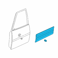 OEM Toyota RAV4 Body Side Molding Diagram - 75072-42902