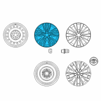 OEM 2016 Toyota Camry Wheel, Alloy Diagram - 42611-06C70