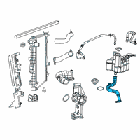 OEM 2022 Ram 2500 Hose-COOLANT Bottle Return Diagram - 68359812AA