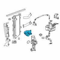 OEM Ram 3500 Connector-Water Outlet Diagram - 68445349AA