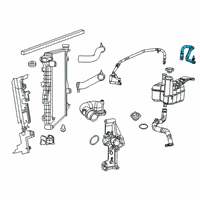 OEM 2021 Ram 2500 Hose-COOLANT Bottle Supply Diagram - 68370065AA