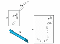 OEM 2022 Hyundai Tucson RADIATOR ASSY-POWER ELECTRIC Diagram - 253E0-P0000