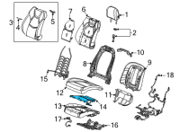OEM 2022 Cadillac CT4 Seat Cushion Heater Diagram - 85164111
