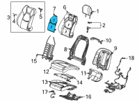 OEM Cadillac CT5 Seat Back Heater Diagram - 84587105