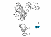 OEM 2015 Jeep Grand Cherokee Sensor-COOLANT Temperature Diagram - 5066779AA