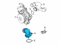 OEM 2021 Jeep Gladiator TSTAT Diagram - 68253514AA