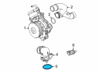 OEM 2022 Jeep Gladiator Seal-THERMOSTAT Diagram - 68490088AA