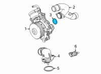 OEM 2021 Jeep Gladiator Seal-Water Inlet Tube Diagram - 68490087AA