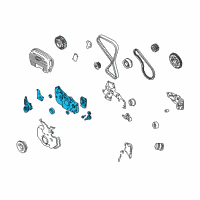 OEM 2002 Kia Optima Case Assembly-Oil Pump Diagram - 2131038062
