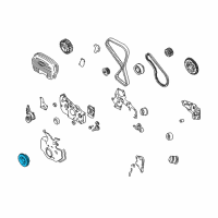 OEM 2001 Kia Optima PULLEY-DAMPER Diagram - 2312438010