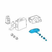 OEM Lexus LX570 Tire Pressure Balancer Valve Sub-Assembly Diagram - 42607-48010