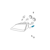 OEM 2008 Kia Sorento Bulb Holder Assembly Diagram - 921933E500