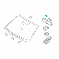 OEM 2017 Hyundai Sonata Cover-Rear View Inside Mirror Diagram - 85130-3V300