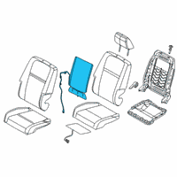 OEM 2012 Dodge Journey Pad-Seat Back Diagram - 68140170AB