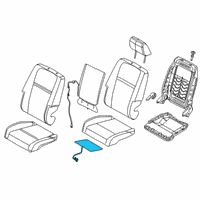OEM 2015 Dodge Journey Pad-Seat Cushion Diagram - 68140105AB