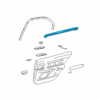 OEM 2003 Lincoln LS Belt Weatherstrip Diagram - XW4Z-5425861-AA