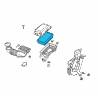 OEM 2006 Saturn Ion Element Asm-Air Cleaner Diagram - 15893542