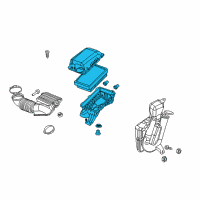 OEM Saturn Ion Air Cleaner Assembly Diagram - 15261753