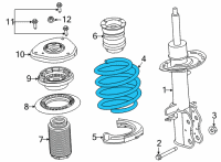 OEM 2022 Ford Maverick SPRING - FRONT Diagram - NZ6Z-5310-A