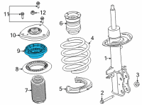 OEM Ford Mustang Mach-E BEARING - FRONT SUSPENSION STR Diagram - LX6Z-18198-E