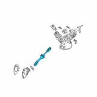 OEM Lexus Shaft Assembly, Steering Diagram - 45220-0E021