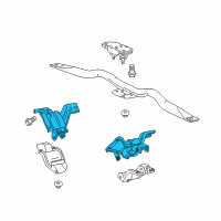 OEM Mercury Marauder Front Mount Diagram - 3W1Z-6038-BA
