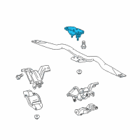 OEM 2009 Lincoln Town Car Rear Mount Diagram - 3W1Z-6068-BA