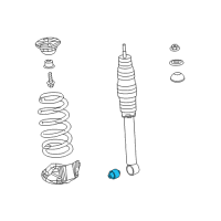 OEM 2018 Acura RDX Bush, Rear Shock Absorber (Lower) Diagram - 52622-TX4-A01