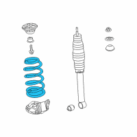 OEM 2017 Acura RDX Spring, Rear Diagram - 52441-TX5-A12