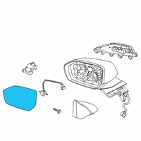 OEM Hyundai Palisade G/HOLDER Assembly-O/S RR View, RH Diagram - 87621-S8100