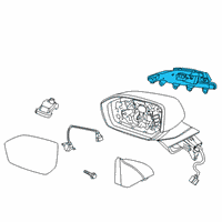 OEM Hyundai Palisade Lamp Assembly-Outside Mirror, RH Diagram - 87624-S8000