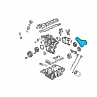 OEM Cadillac Timing Chain Diagram - 12597307