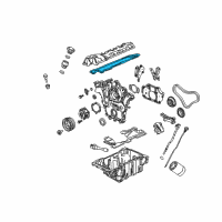 OEM GMC Acadia Valve Cover Gasket Diagram - 12591200