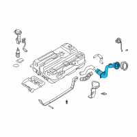 OEM Nissan Quest Tube Assy-Filler Diagram - 17221-7B001