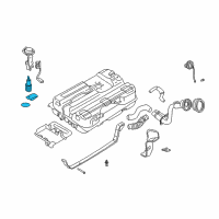 OEM 1999 Nissan Quest Fuel Pump Assembly Diagram - 17042-7B025