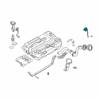 OEM Nissan Quest Filler Cap Assembly Diagram - 17251-6B700