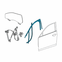 OEM 2020 Cadillac CT6 Run Weatherstrip Diagram - 84150965