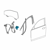 OEM 2016 Cadillac CT6 Window Motor Diagram - 84142416